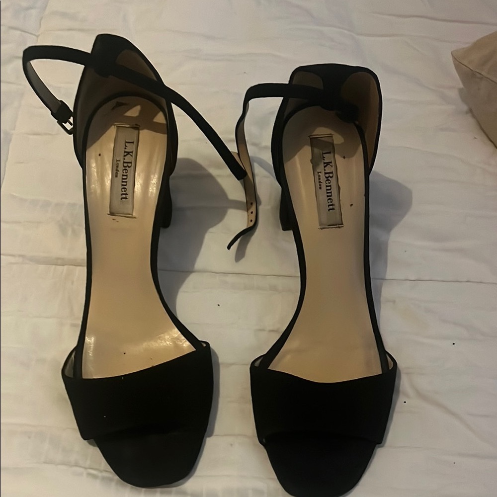 LK Bennett Black Heeled Sandals